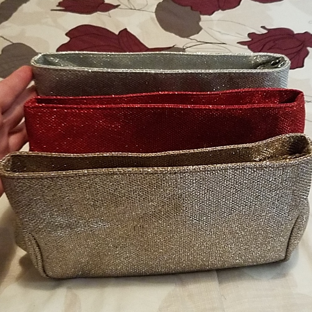Large holiday make up bags (Set of 3)